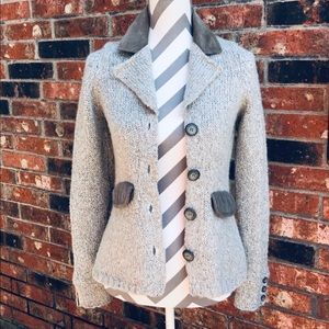 Anthropologie sparrow sweater jacket blazer